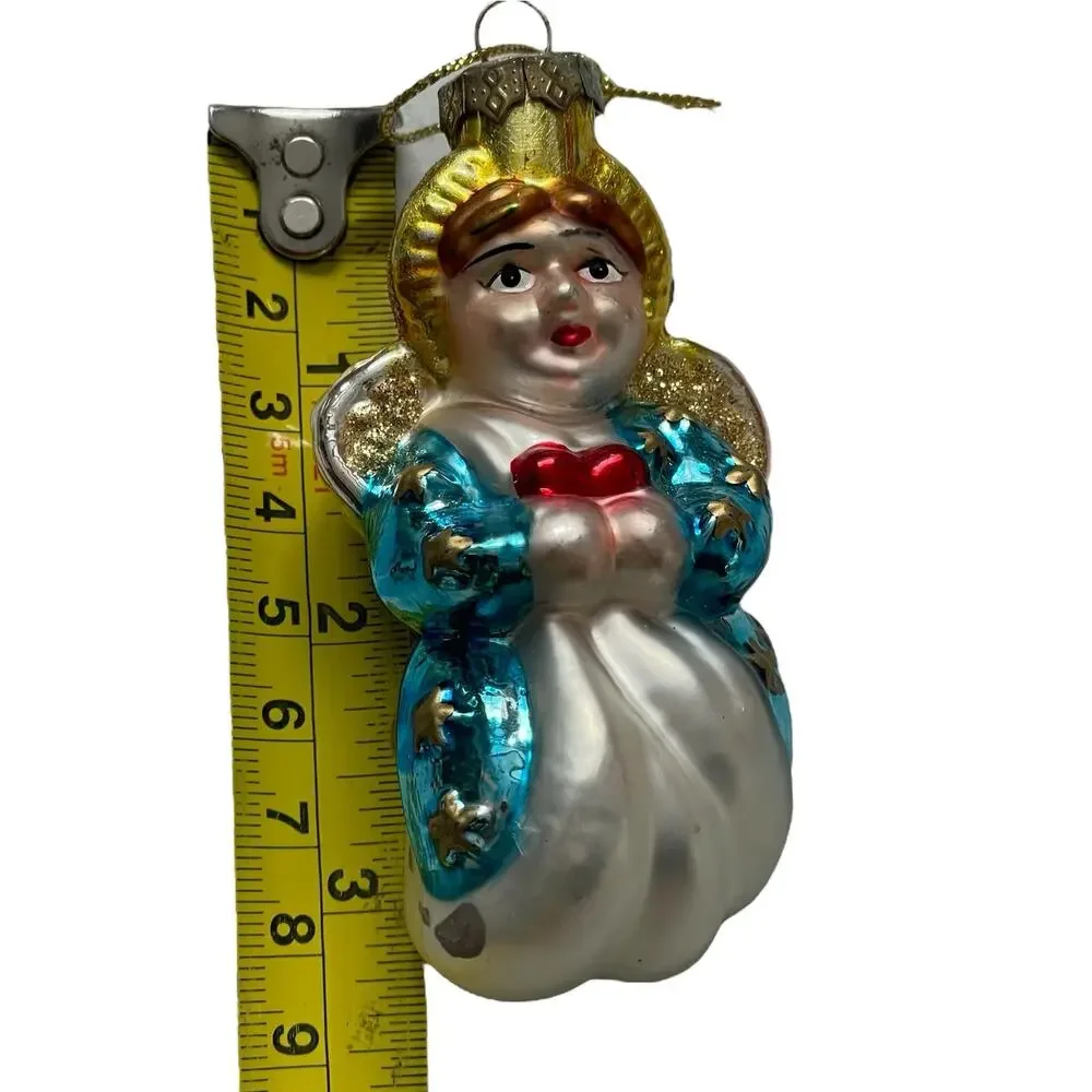 Thomas Pacconi Museum Series Angel Ornament Glass Christmas Retired Vtg READ